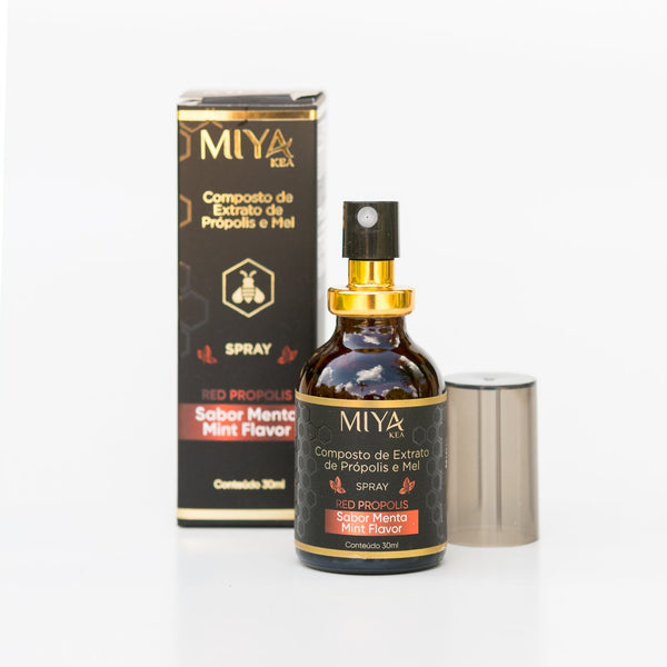 Spray de Própolis Vermelho com Menta Miya Kea - 30ml