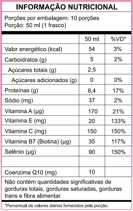 Tabela Nutricional